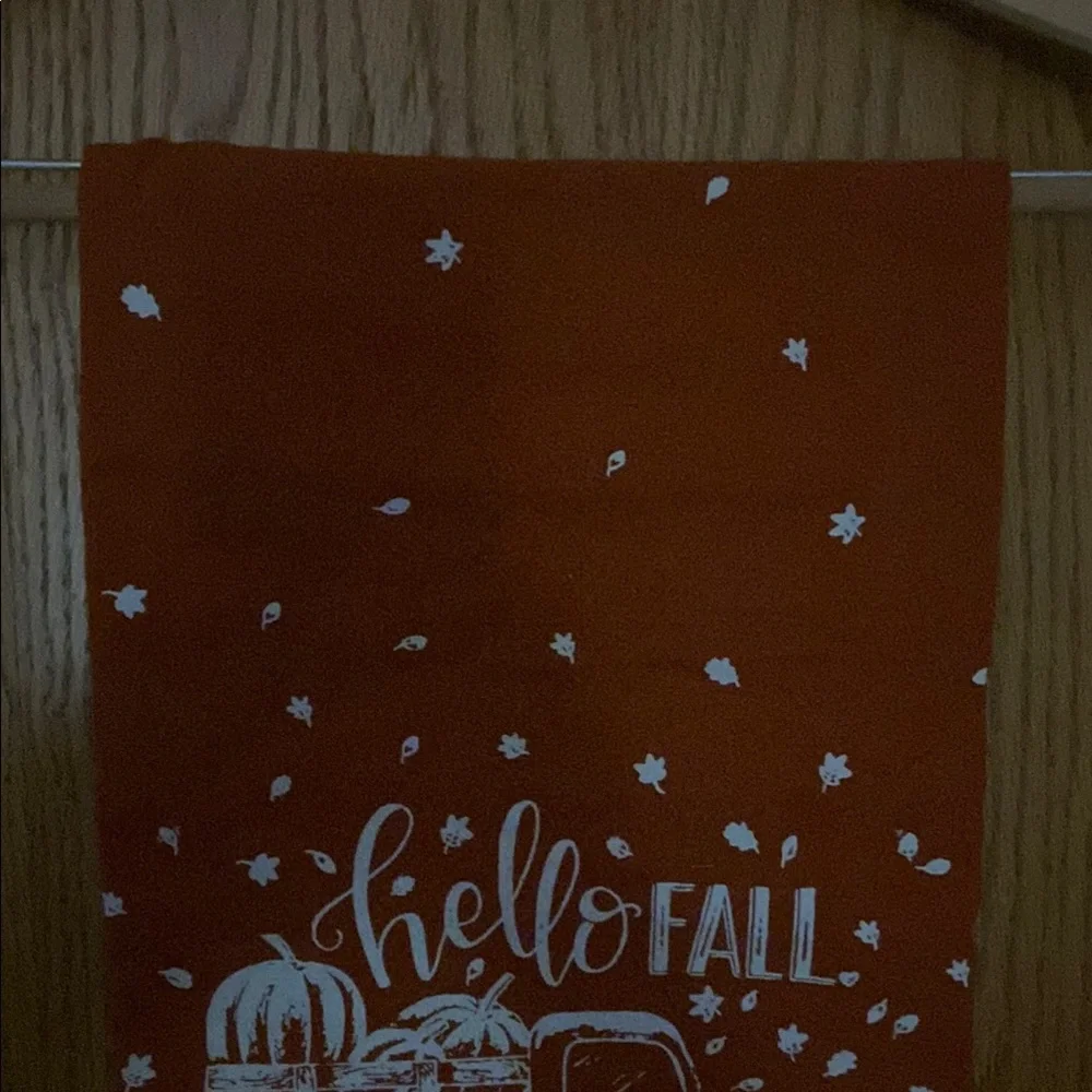Orange Fall Themed Hand Towel